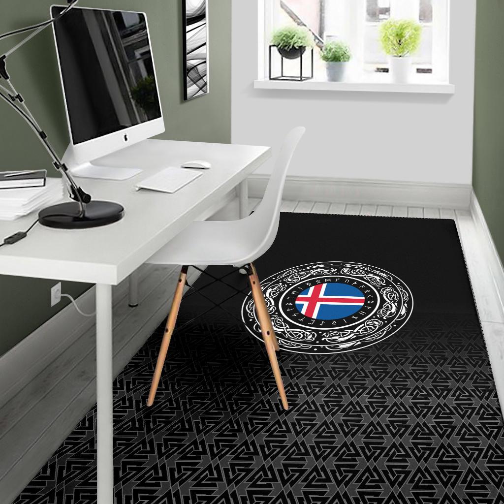 Viking Area Rug - Iceland Coat Of Arms