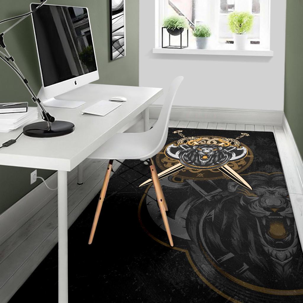 Viking Area Rug Lion