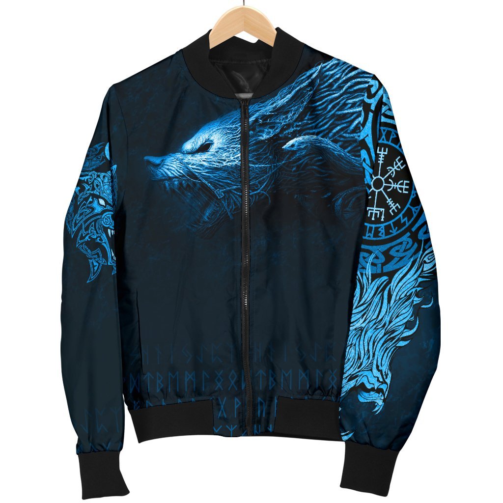 Viking Bomber Jacket Fenrir Wolf Style Ver02