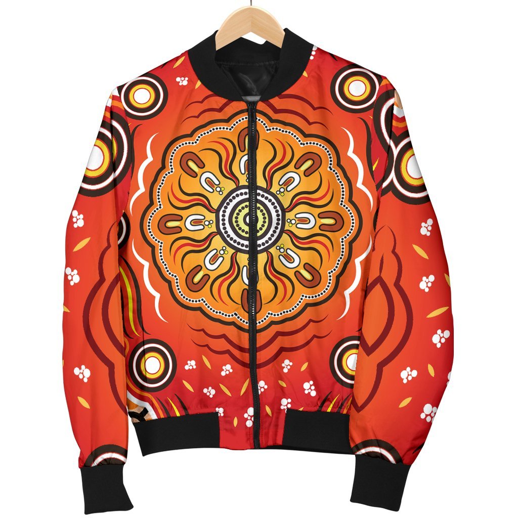 Aboriginal Bomber Jacket - Indigenous Art Patterns Ver01