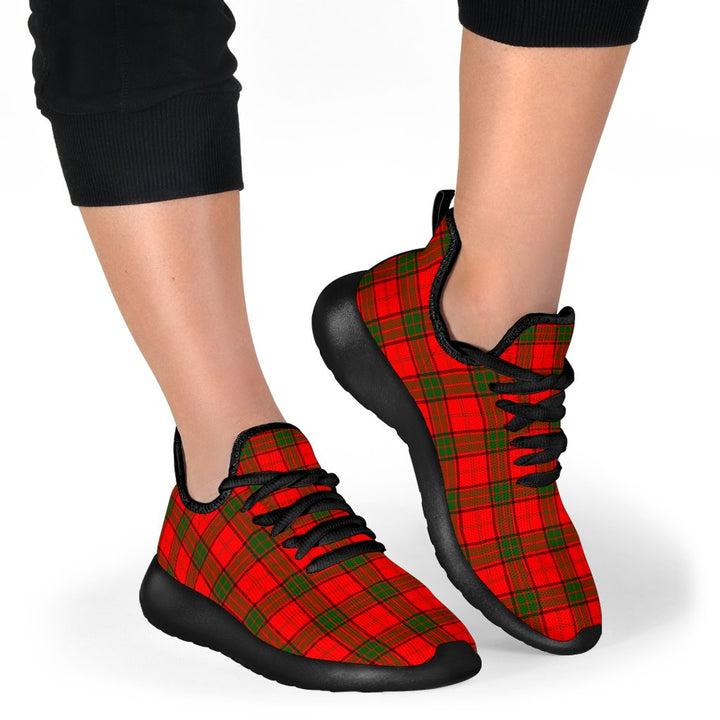 Adair Tartan Plaid Mesh Knit Sneakers