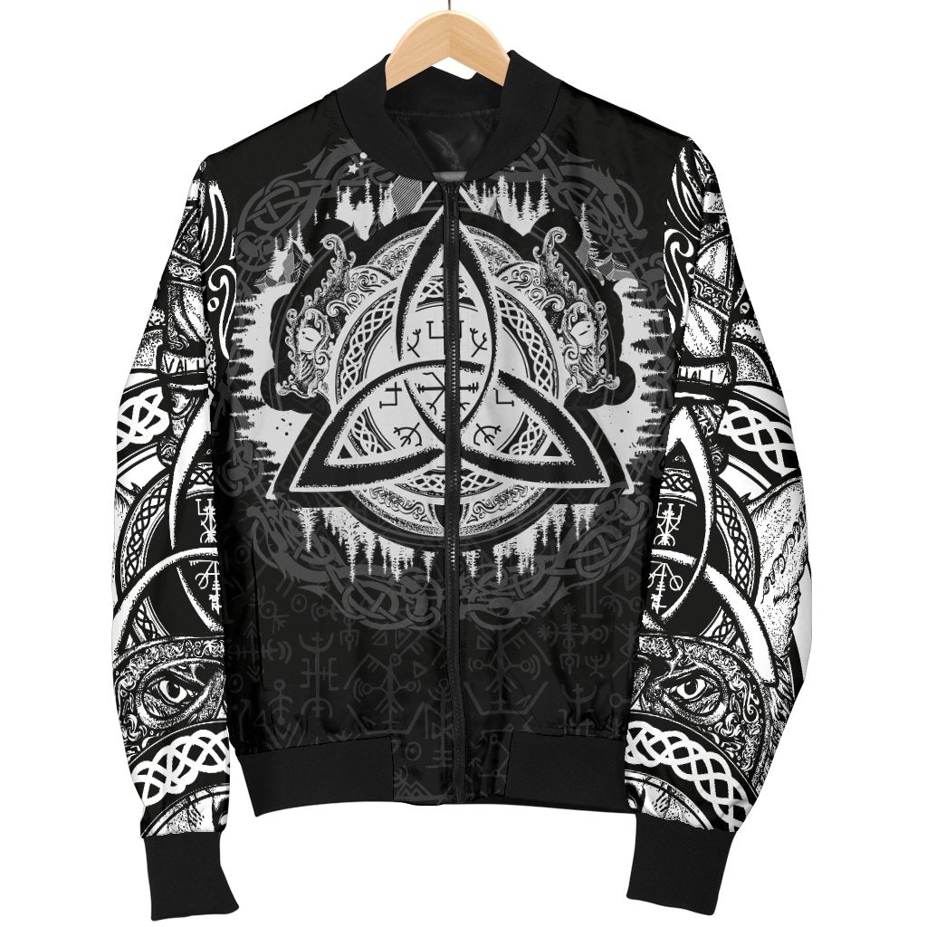 Viking Bomber Jacket Dragon Celtic Style Ver02