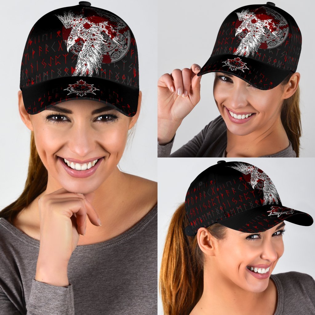 Viking Classic Cap Mystical Raven Tattoo Blood