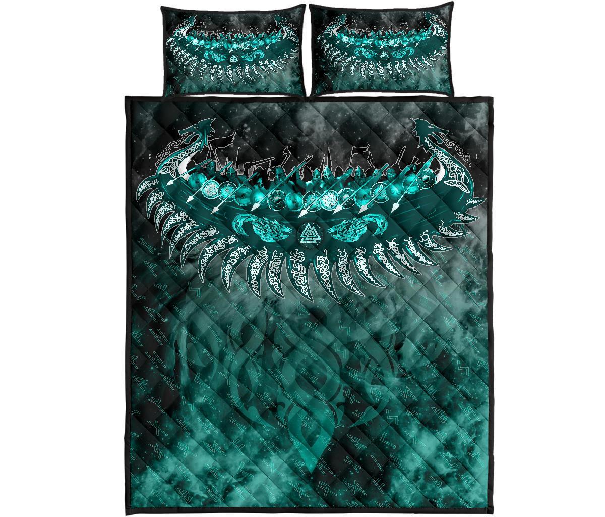 Viking Quilt Bedding Set Drakkar Ship