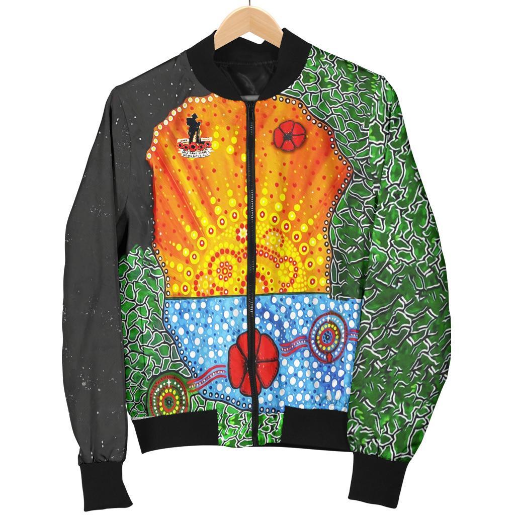 Anzac Day Women Bomber Jacket - Lest We Forget Poppy