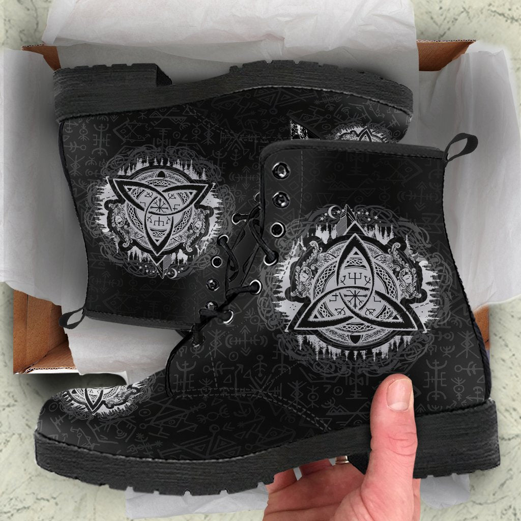 Viking Leather Boots Dragon Celtic