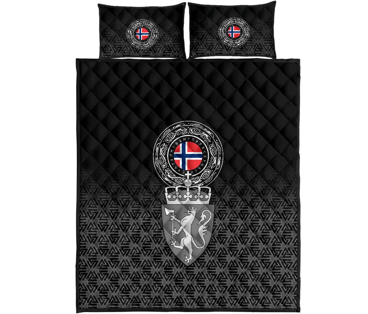 Viking Quilt Bedding Set Norway Coat Of Arms