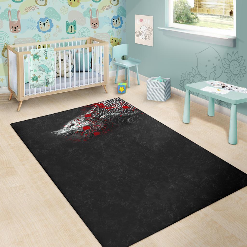 Viking Area Rug Fenrir Blood