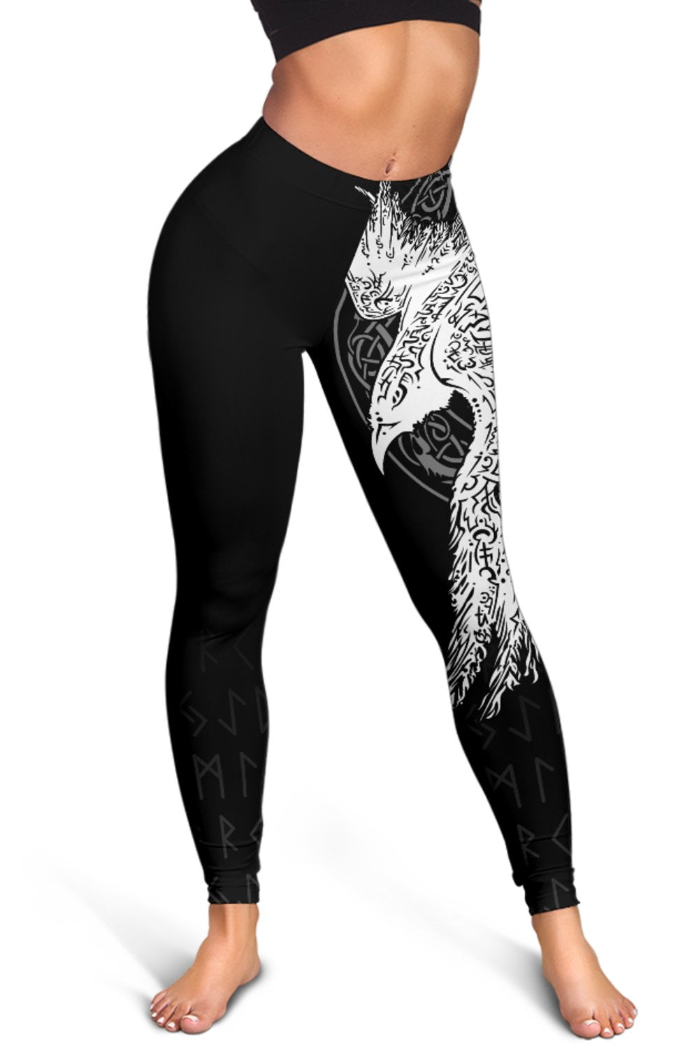 Custom Viking Legging Mystical Raven Tattoo Special