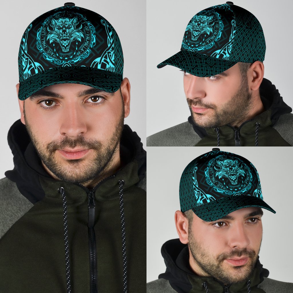 Viking Classic Cap Fenrir Viking Cyan 3D