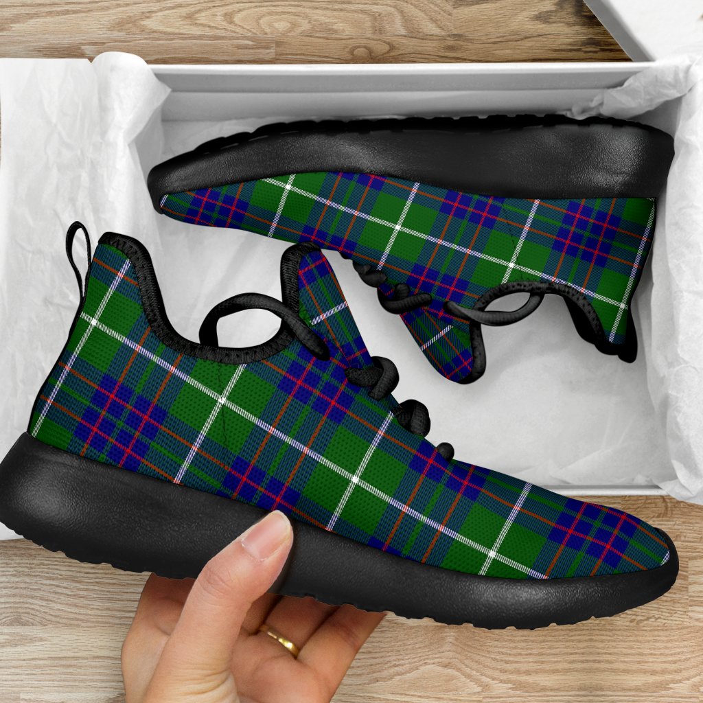 MacIntyre Hunting Modern Tartan Plaid Mesh Knit Sneakers