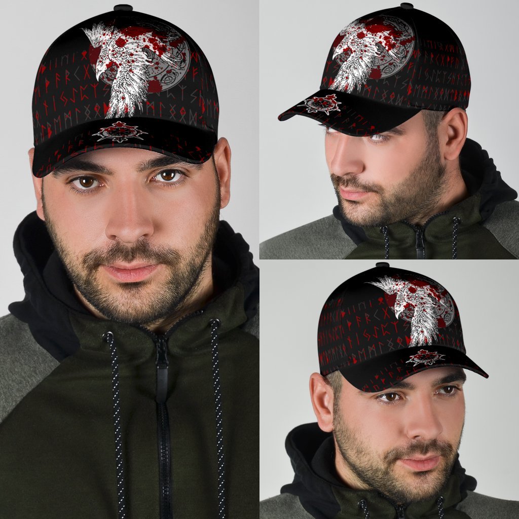 Viking Classic Cap Mystical Raven Tattoo Blood