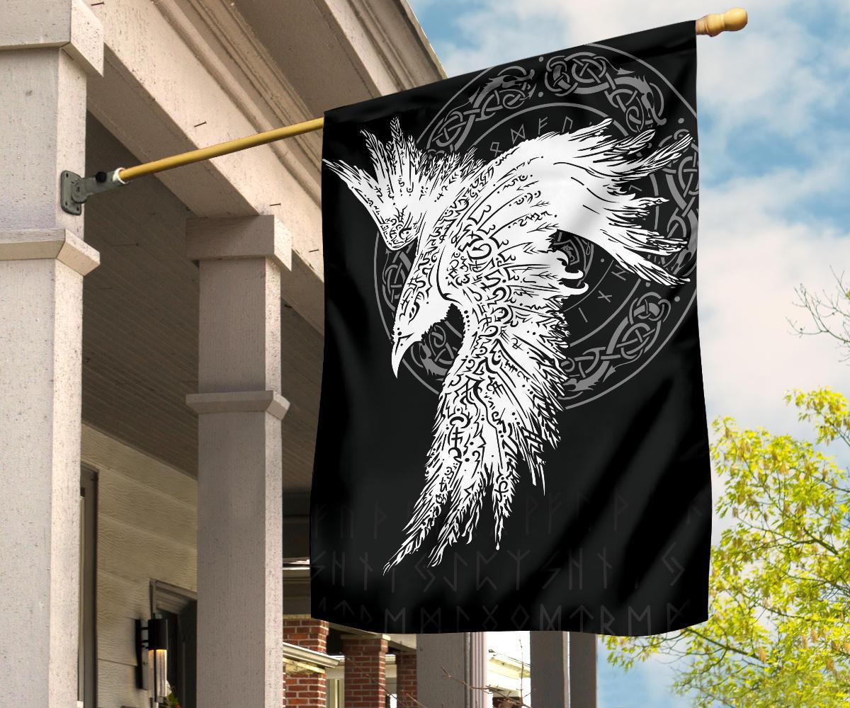 Viking Garden Flag Mystical Raven Tattoo Special