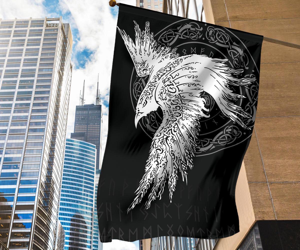 Viking Garden Flag Mystical Raven Tattoo Special