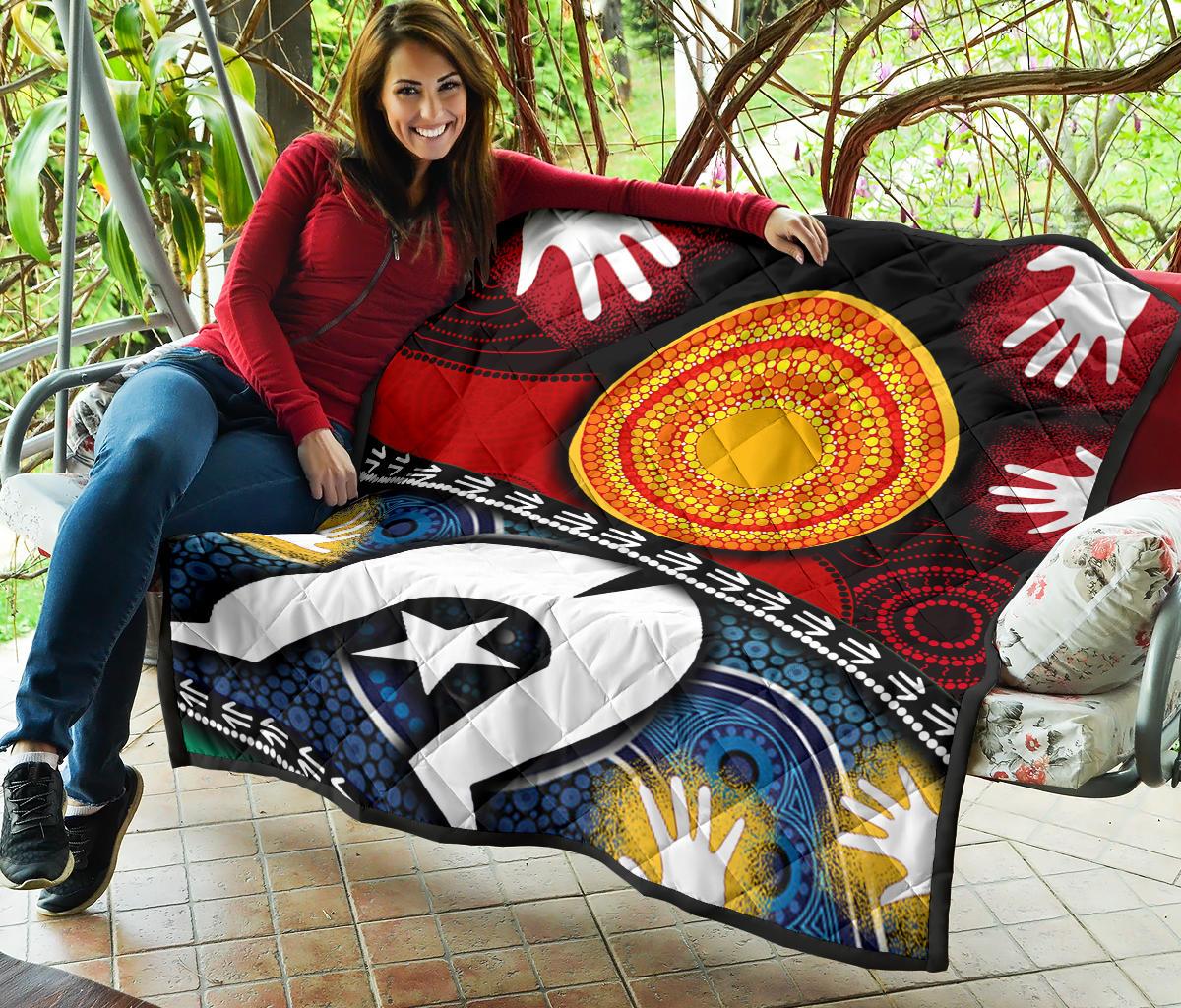 Premium Quilt - Australian NAIDOC Aboriginal and Torres Strait Islands Flags