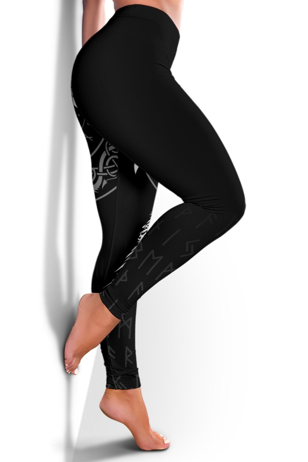 Custom Viking Legging Mystical Raven Tattoo Special