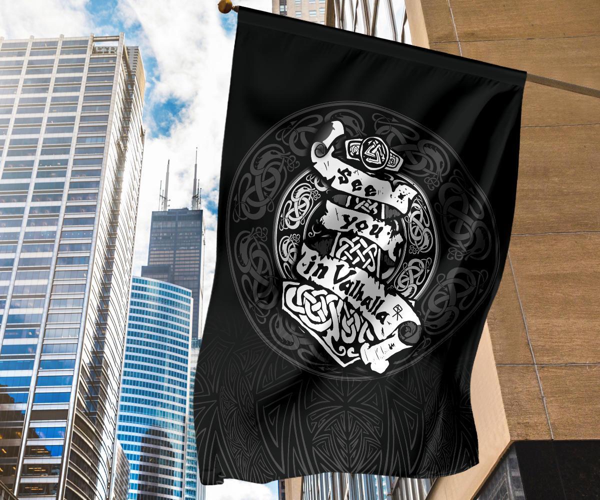 Viking Garden Flag See You In Valhalla