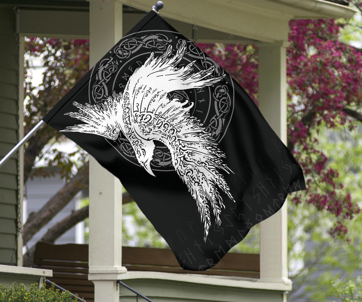 Viking Garden Flag Mystical Raven Tattoo Special