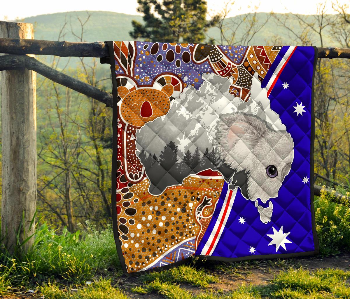 Aboriginal Premium Quilt - Indigenous Koala