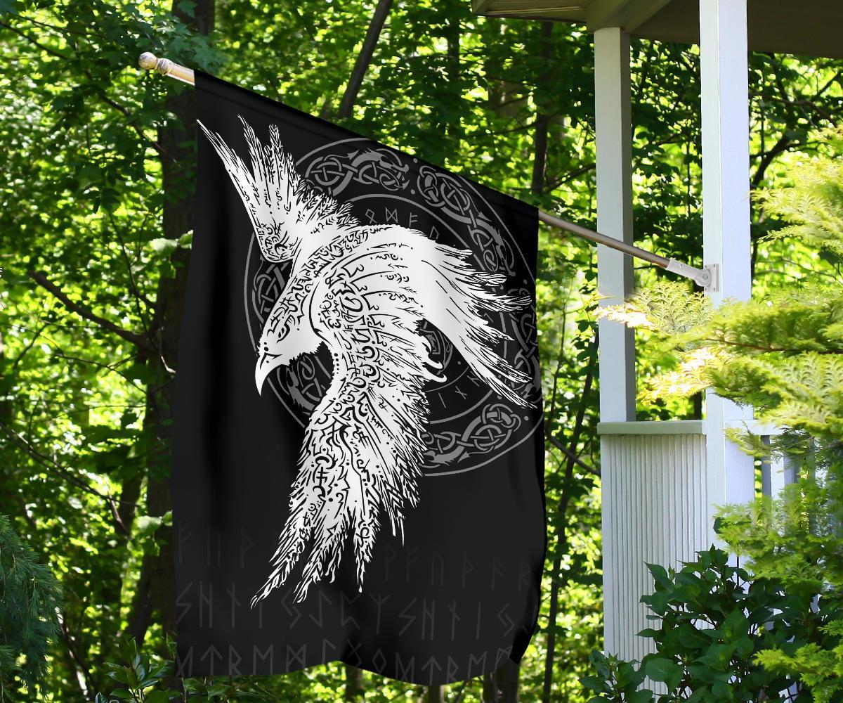 Viking Garden Flag Mystical Raven Tattoo Special