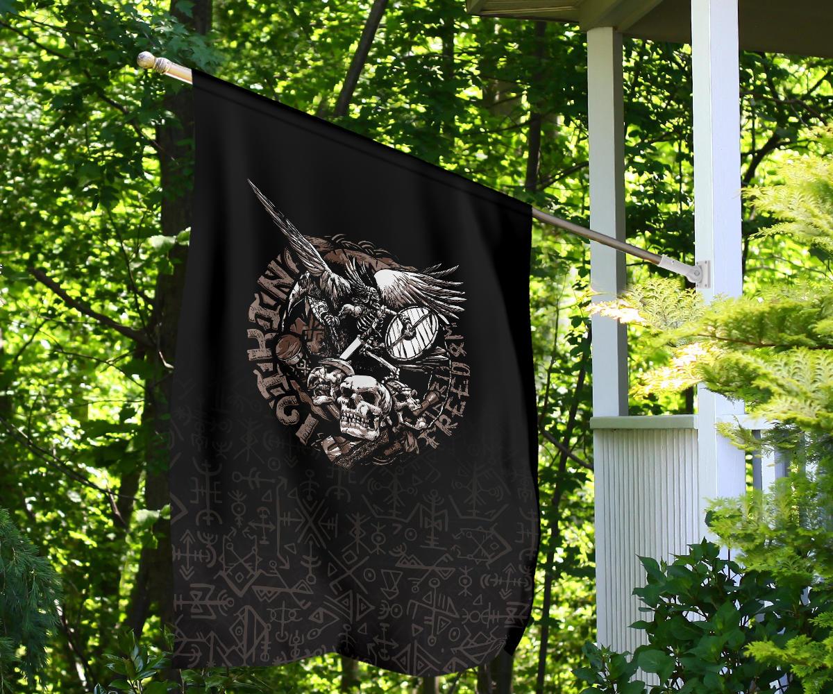 Viking Garden Flag Warrior Tattoo Odin