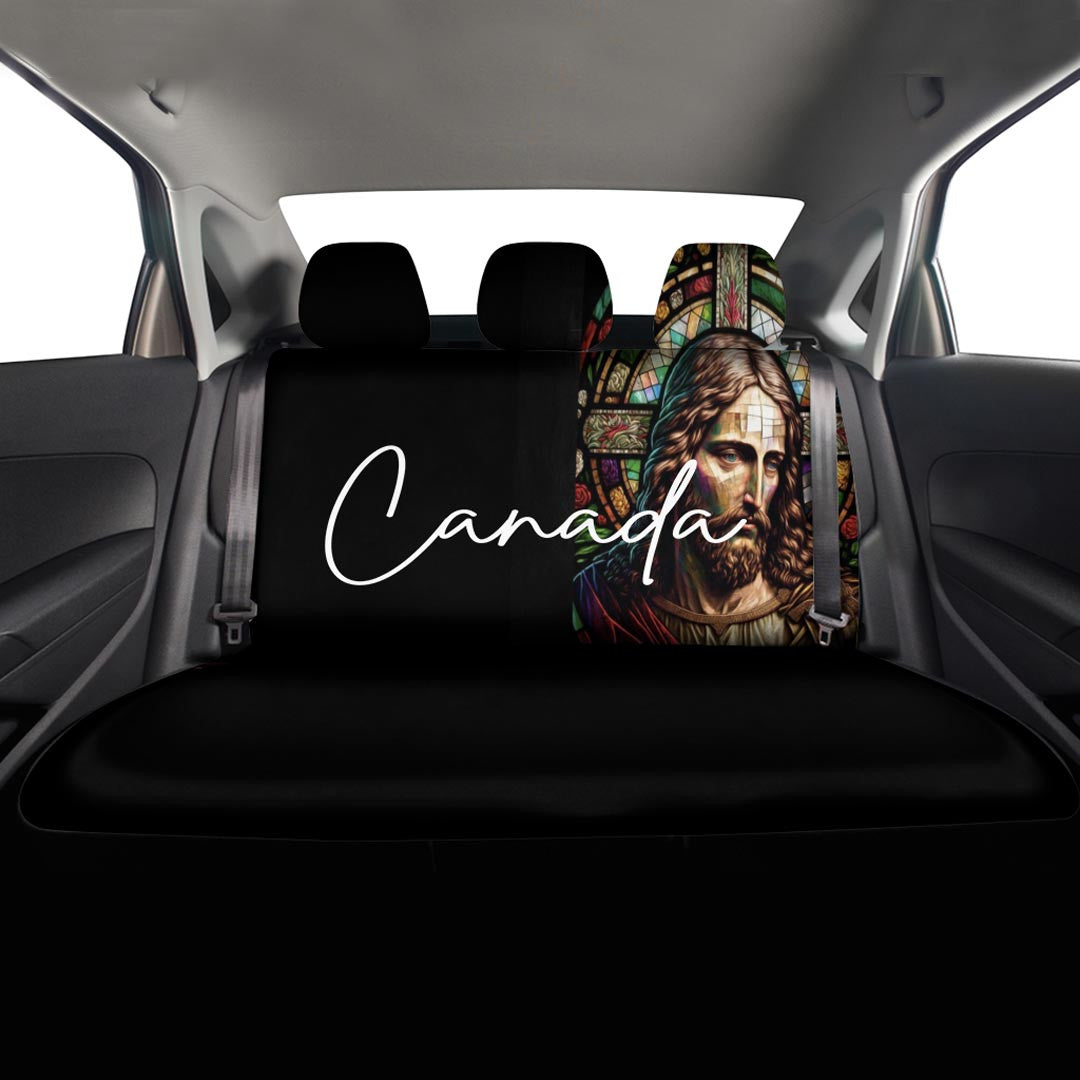 Canada Car Seat Covers Jesus Christ Stained Glass Version