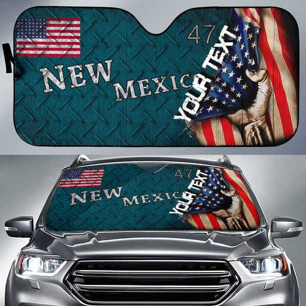 America Flag Of New Mexico 1912 1925 Car Auto Sun Shade America Is A Part My Soul Custom