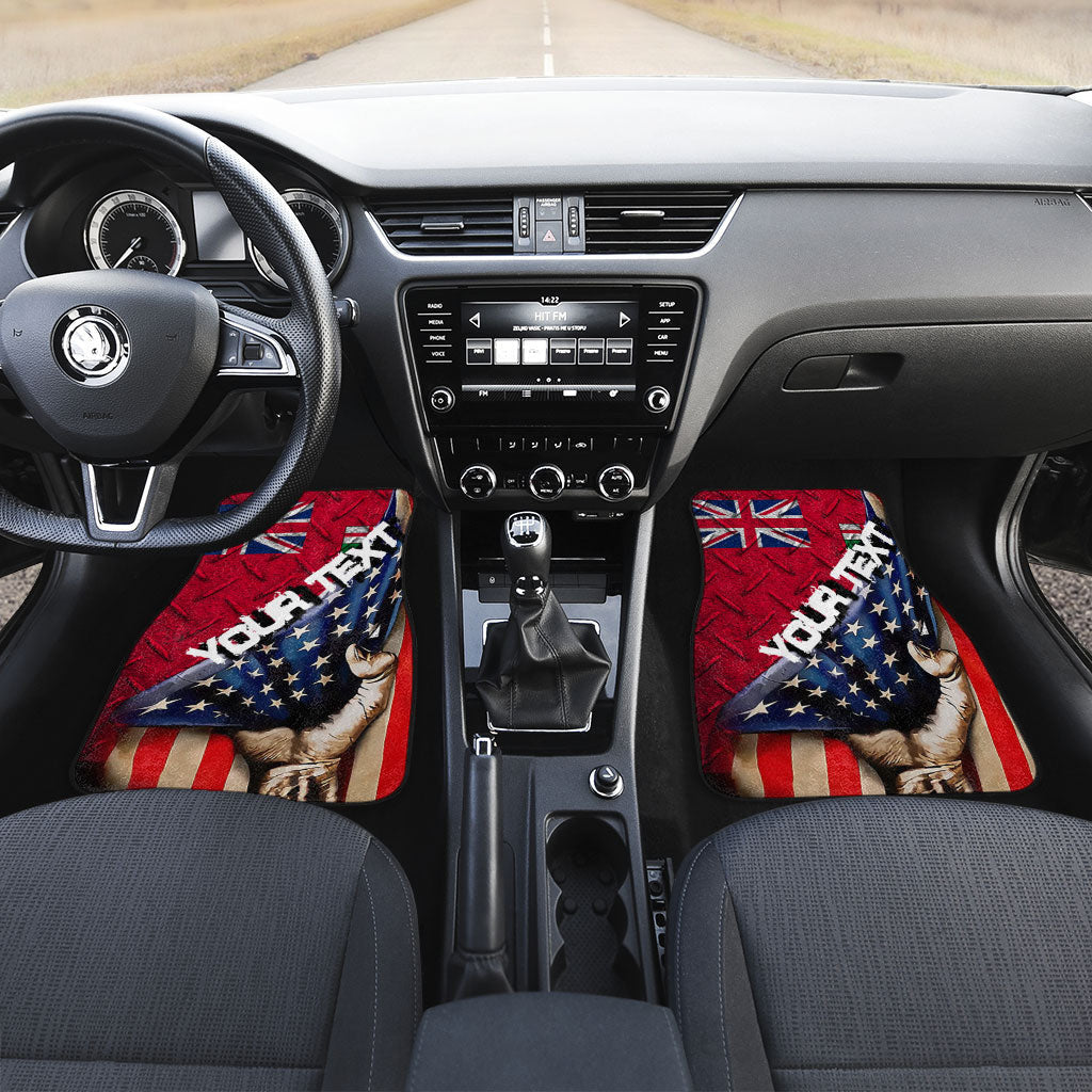 Canada Flag Of Ontario Front & Back Car Mat America Is A Part My Soul Custom