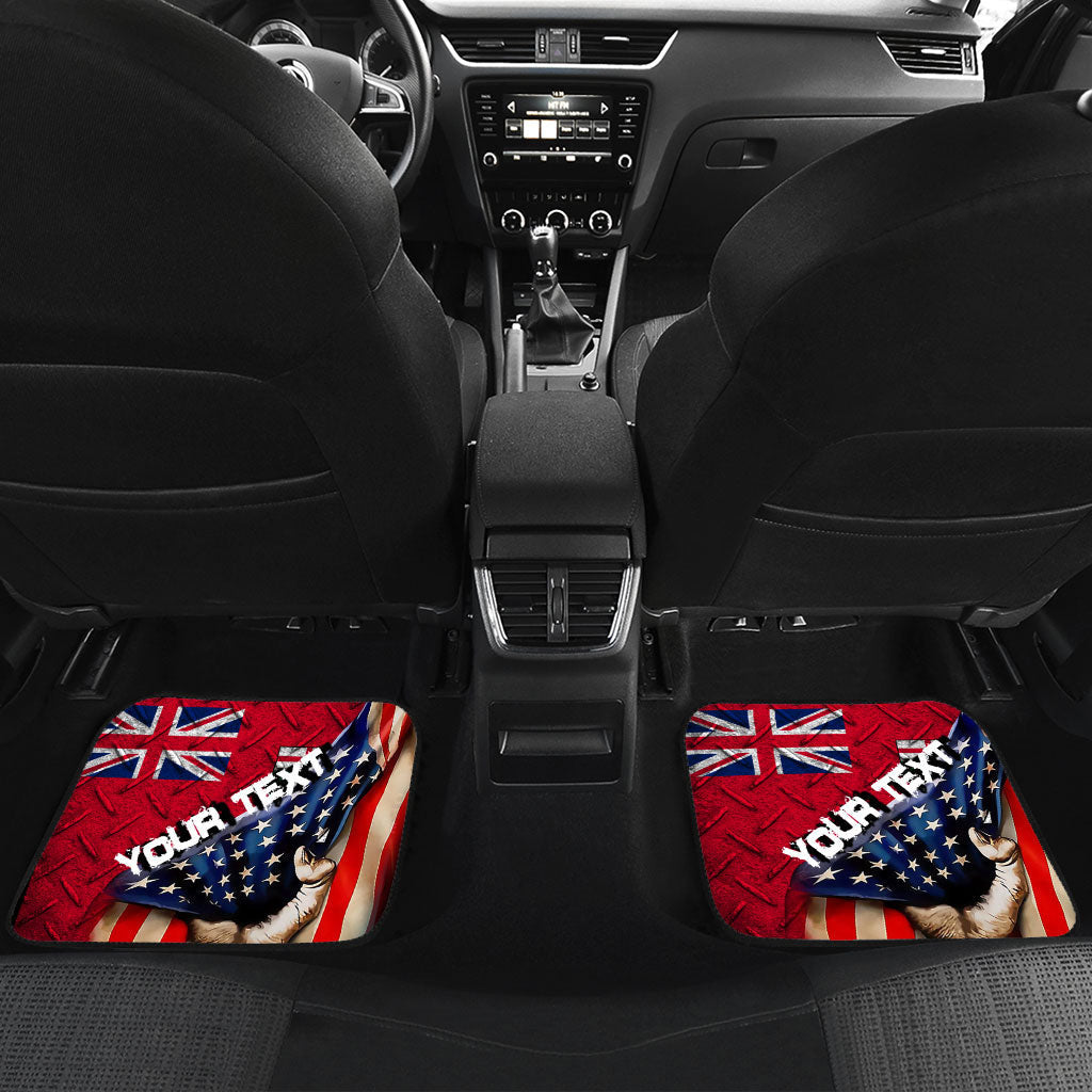 Canada Flag Of Ontario Front & Back Car Mat America Is A Part My Soul Custom