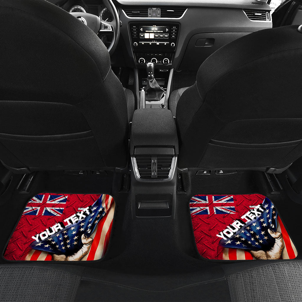 Canada Flag Of Manitoba Front & Back Car Mat America Is A Part My Soul Custom