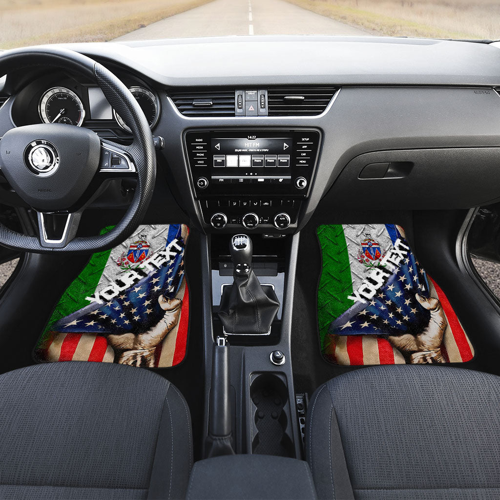 Canada Flag Of Yukon Front & Back Car Mat America Is A Part My Soul Custom