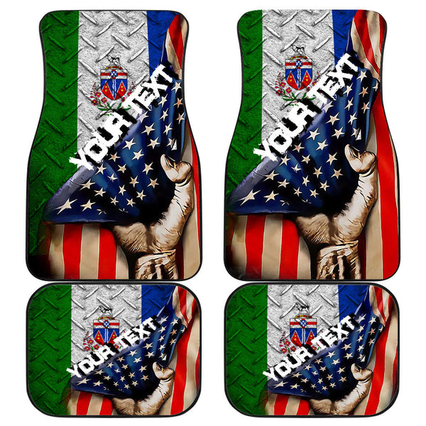 Canada Flag Of Yukon Front & Back Car Mat America Is A Part My Soul Custom