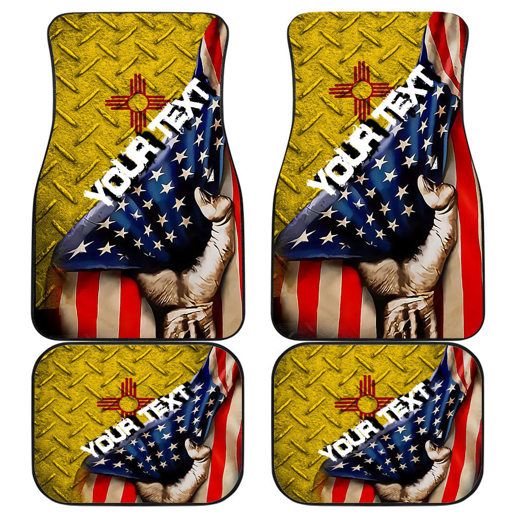 New Mexico Front & Back Car Mat America Is A Part My Soul Custom