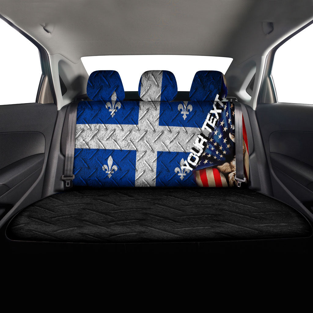 Canada Flag Of Quebec Car Seat Covers America Is A Part My Soul Custom