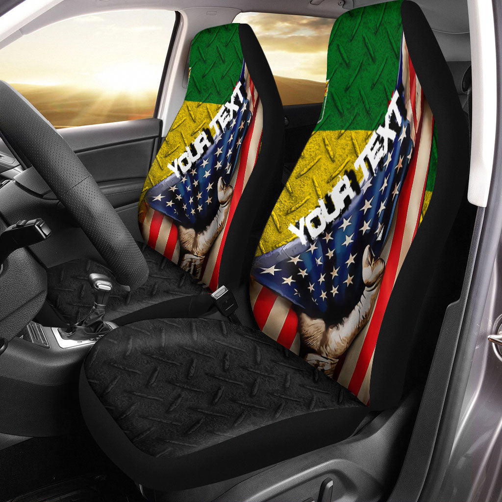 Canada Flag Of Saskatchewan Car Seat Covers America Is A Part My Soul Custom