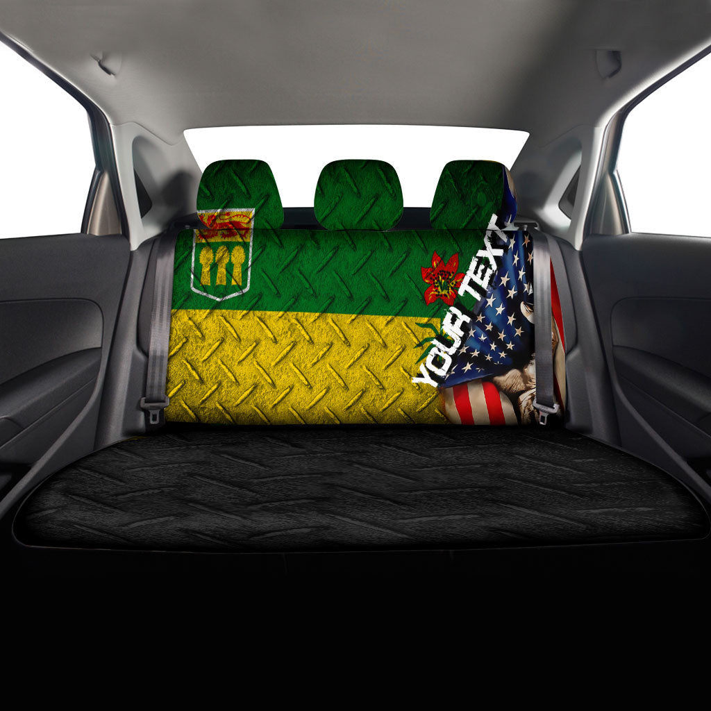 Canada Flag Of Saskatchewan Car Seat Covers America Is A Part My Soul Custom