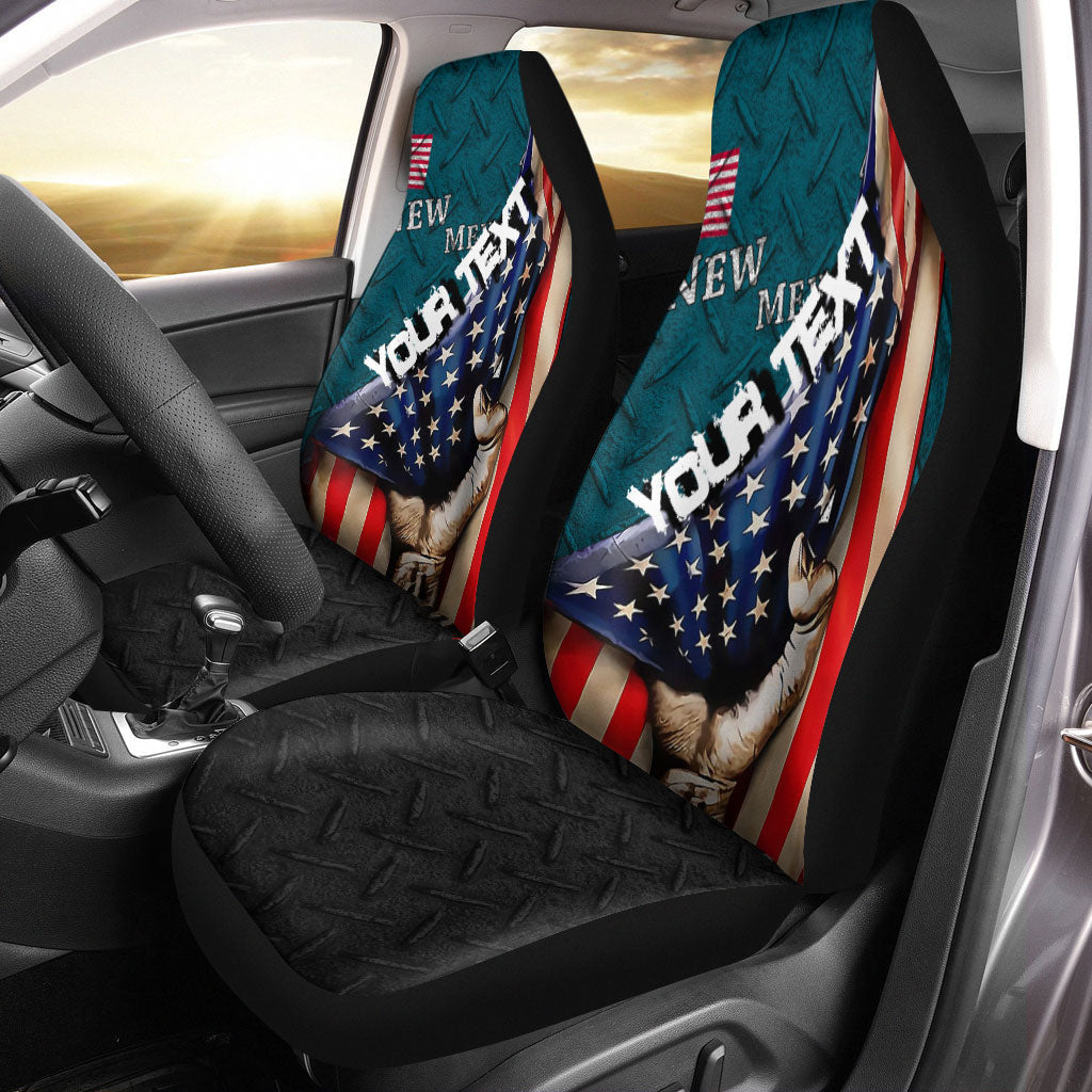 America Flag Of New Mexico 1912 1925 Car Seat Covers America Is A Part My Soul Custom