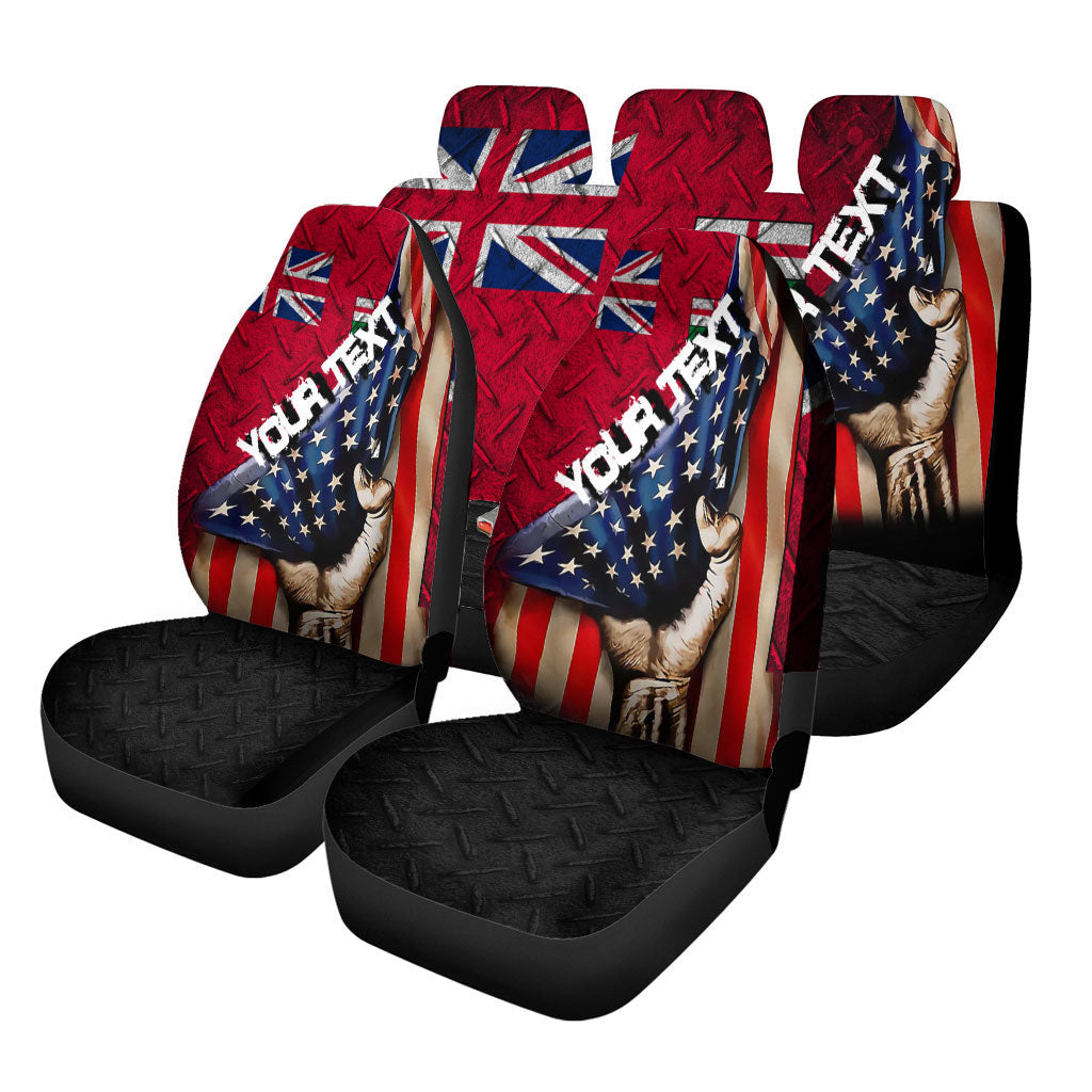 Canada Flag Of Ontario Car Seat Covers America Is A Part My Soul Custom