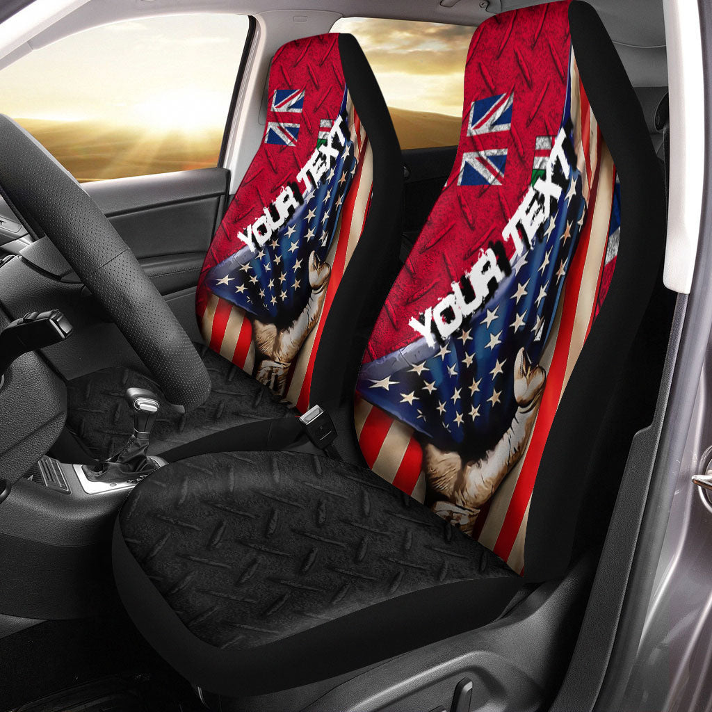 Canada Flag Of Ontario Car Seat Covers America Is A Part My Soul Custom