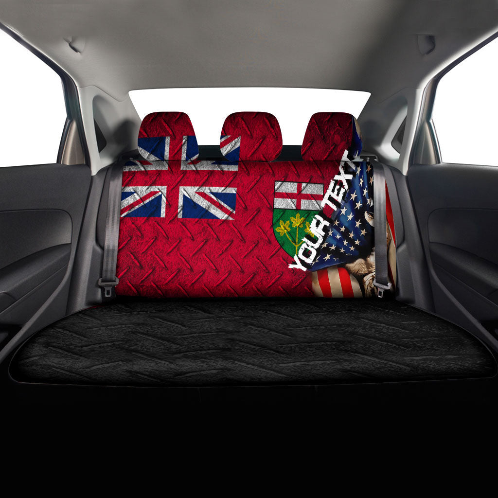 Canada Flag Of Ontario Car Seat Covers America Is A Part My Soul Custom