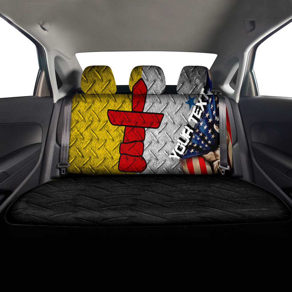 Canada Flag Of Nunavut Car Seat Covers America Is A Part My Soul Custom