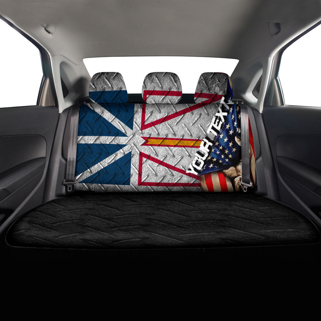 Canada Flag Of Newfoundland & Labrador Car Seat Covers America Is A Part My Soul Custom