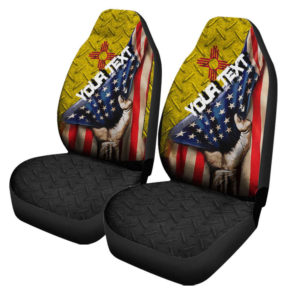 America Flag Of New Mexico Car Seat Covers America Is A Part My Soul Custom