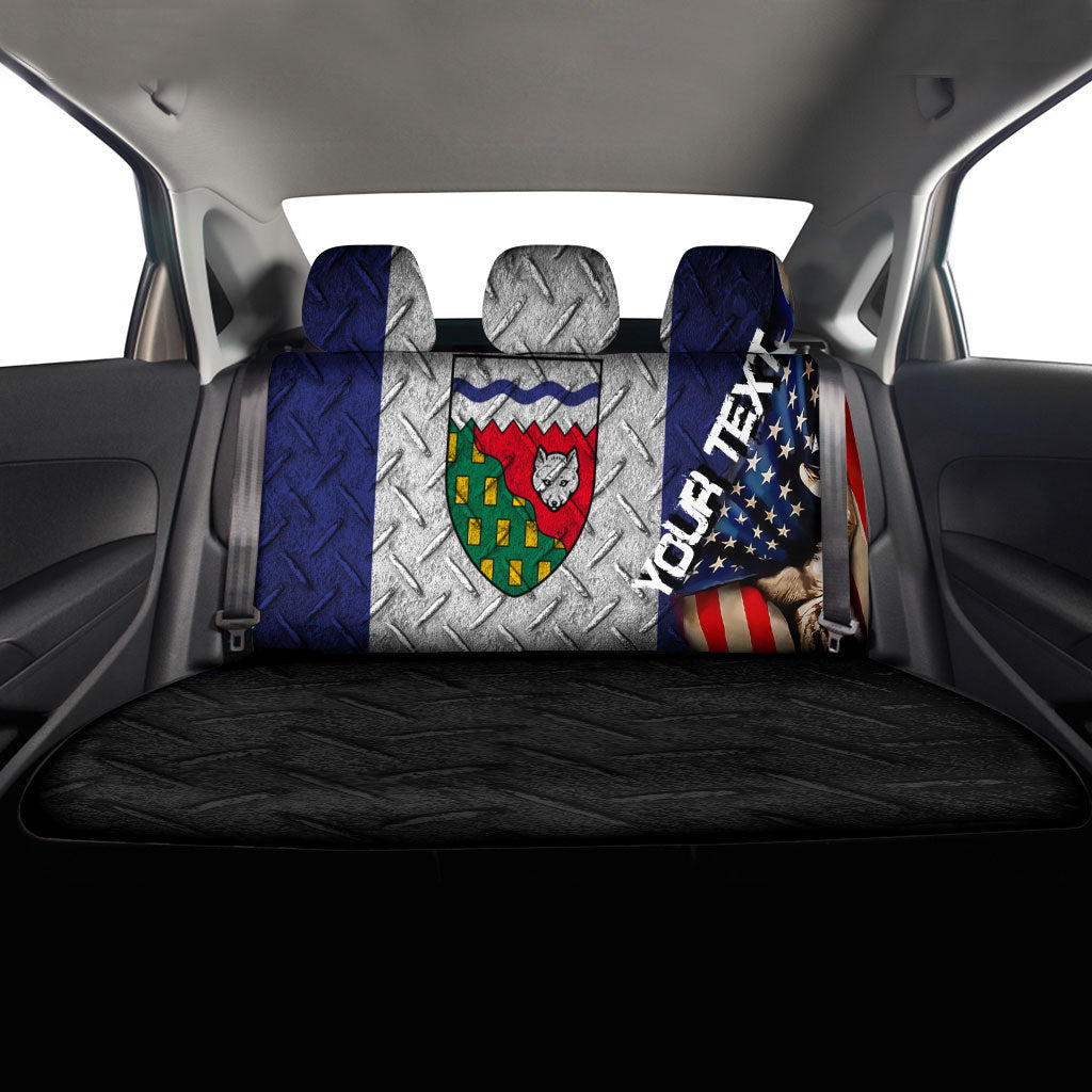 Canada Flag Of The Northwest Territories Car Seat Covers America Is A Part My Soul Custom