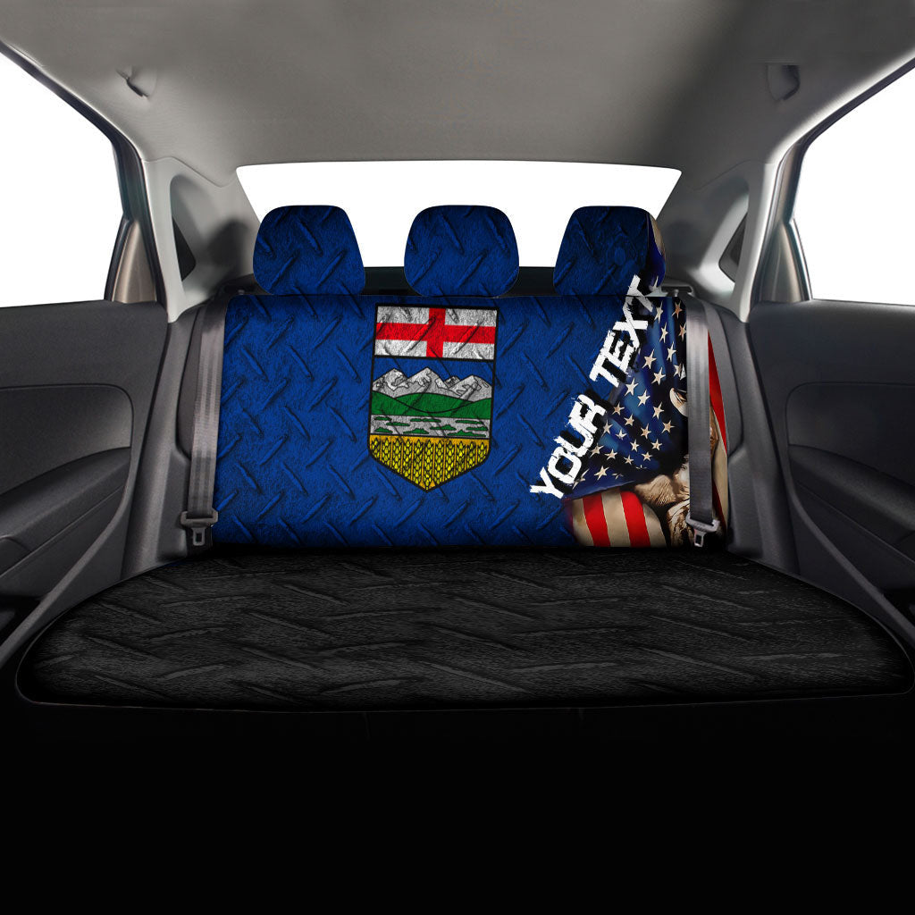 Canada Flag Of Alberta Car Seat Covers America Is A Part My Soul Custom