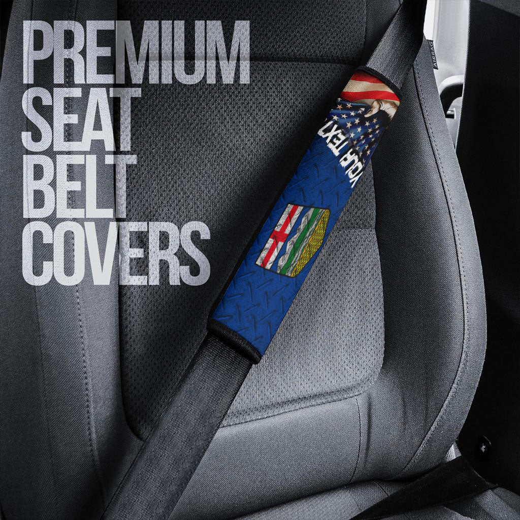 Canada Flag Of Alberta Car Seat Belt America Is A Part My Soul Custom