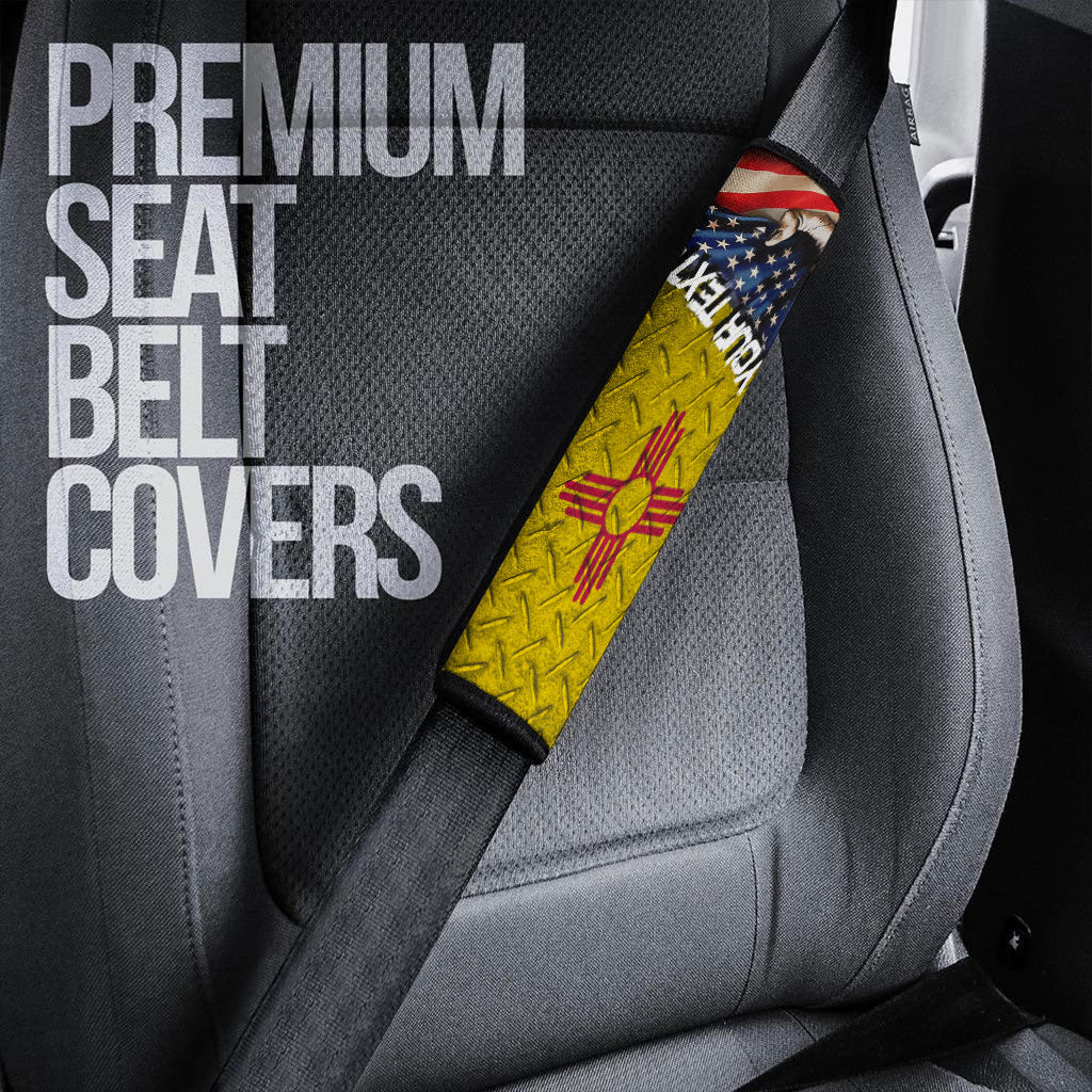 America Flag Of New Mexico Car Seat Belt America Is A Part My Soul Custom