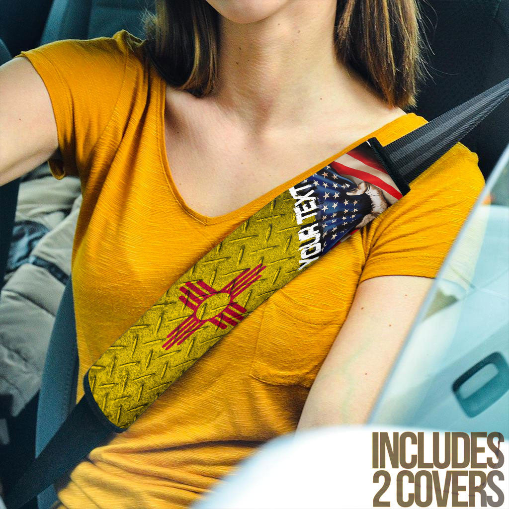 America Flag Of New Mexico Car Seat Belt America Is A Part My Soul Custom