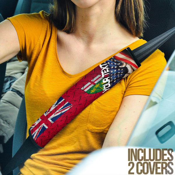 Canada Flag Of Ontario Car Seat Belt America Is A Part My Soul Custom