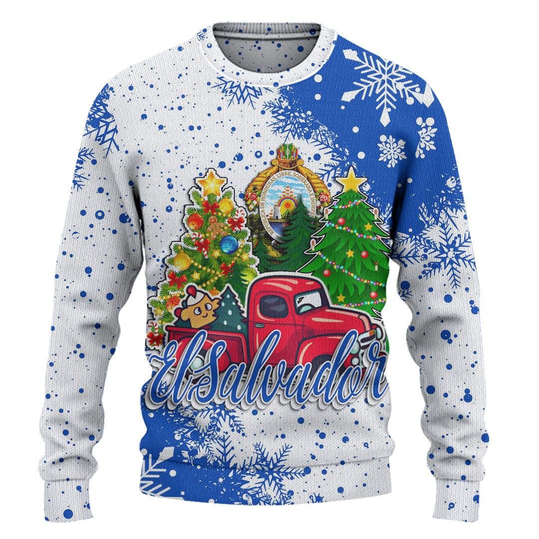 El Salvador Christmas Kniited Sweater Christmas